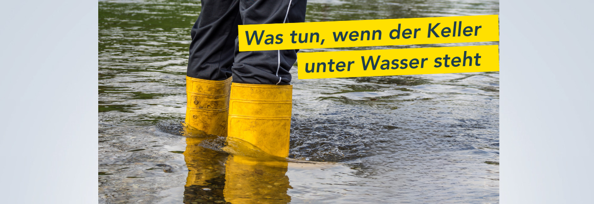 Wasser im Keller: Wasser abpumpen und Schlimmeres verhindern