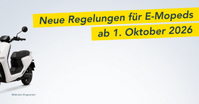 E-Moped Regelung ab 1. Oktober 2026