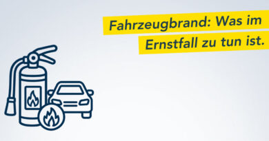 Fahrzeugbrände vermeiden Feuerlöscher Auto